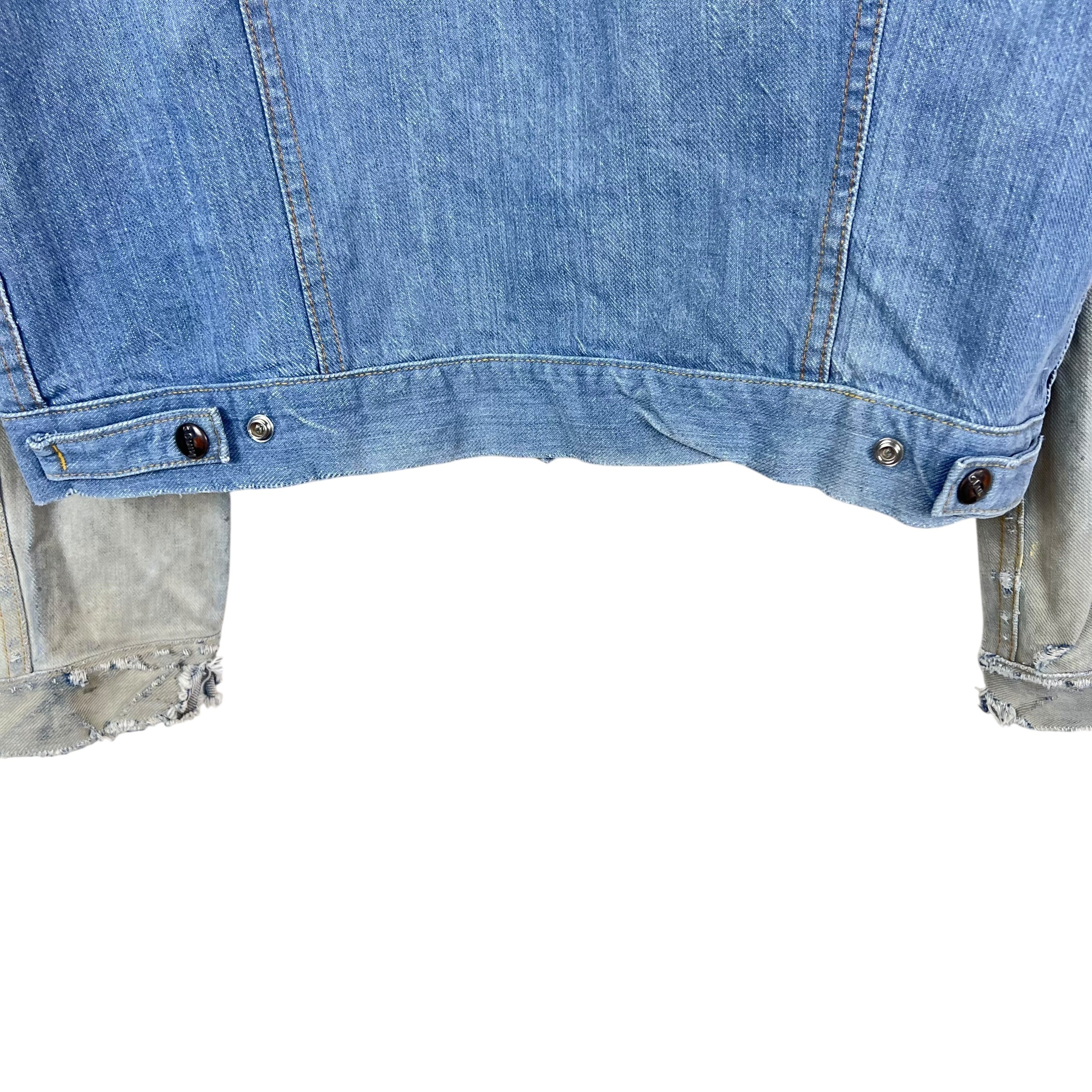 Vintage 60’s GWG Cowboy Jean Jacket Sun Faded Blue