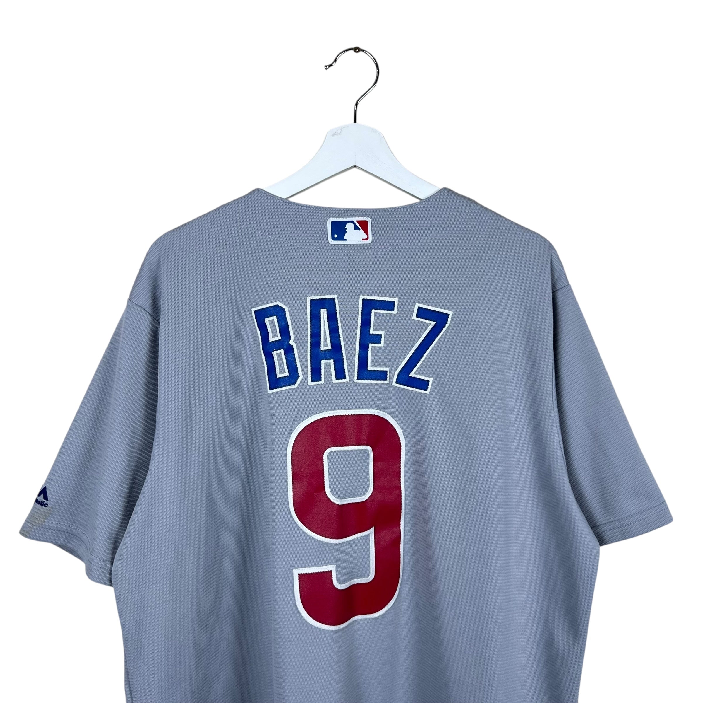 Vintage Majestic MLB Chicago Cubs Javier Baez Away Jersey
