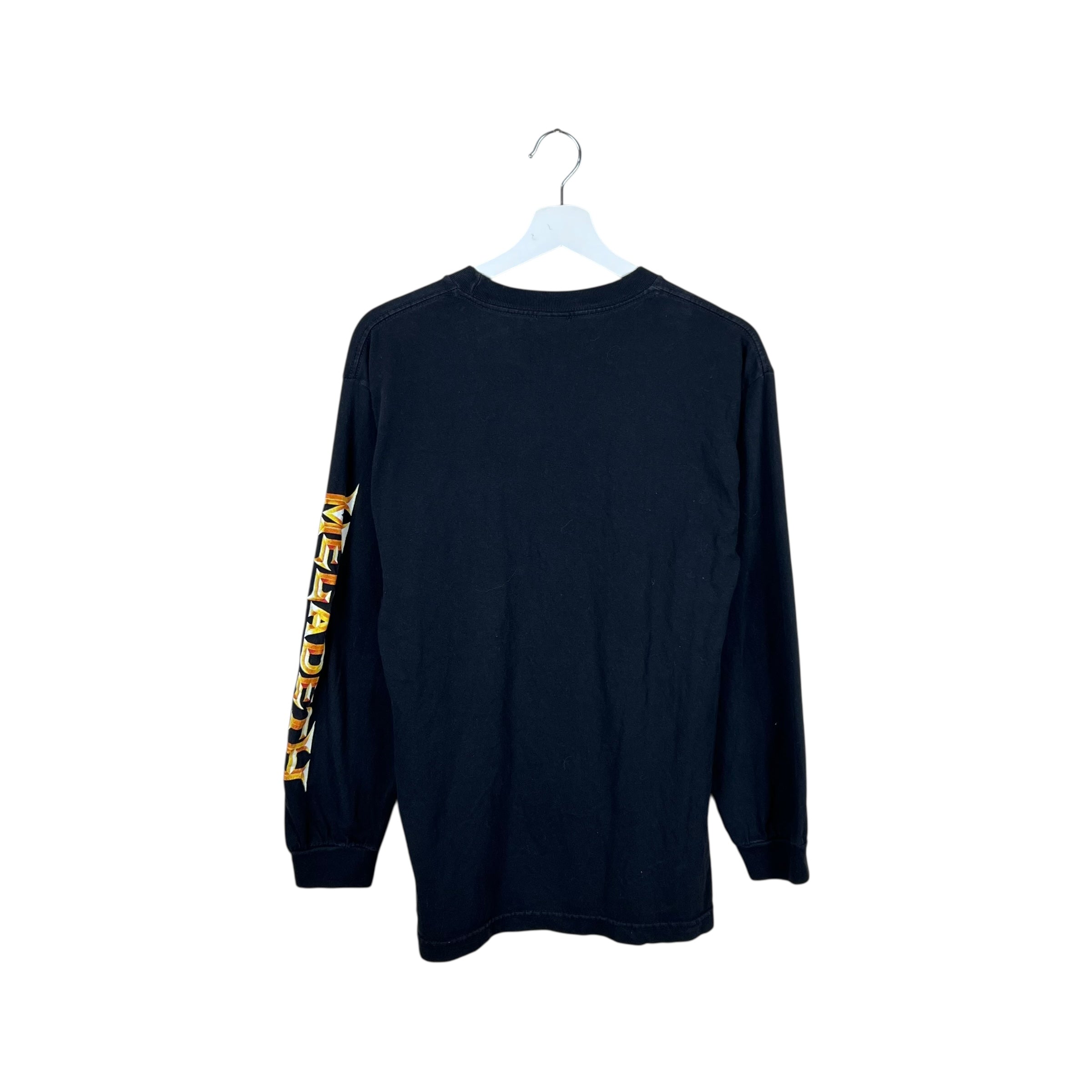 2005 Megadeth Uncle Sam Burning Flag Longsleeve Black