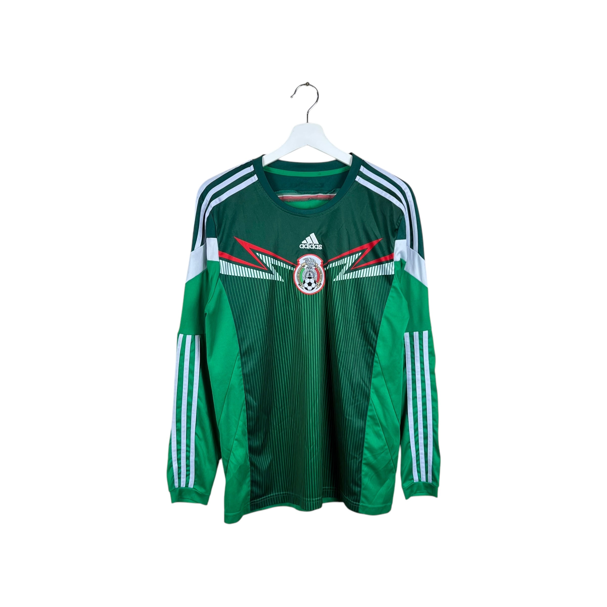 2014 Adidas Mexico Blank Home Longsleeve Jersey