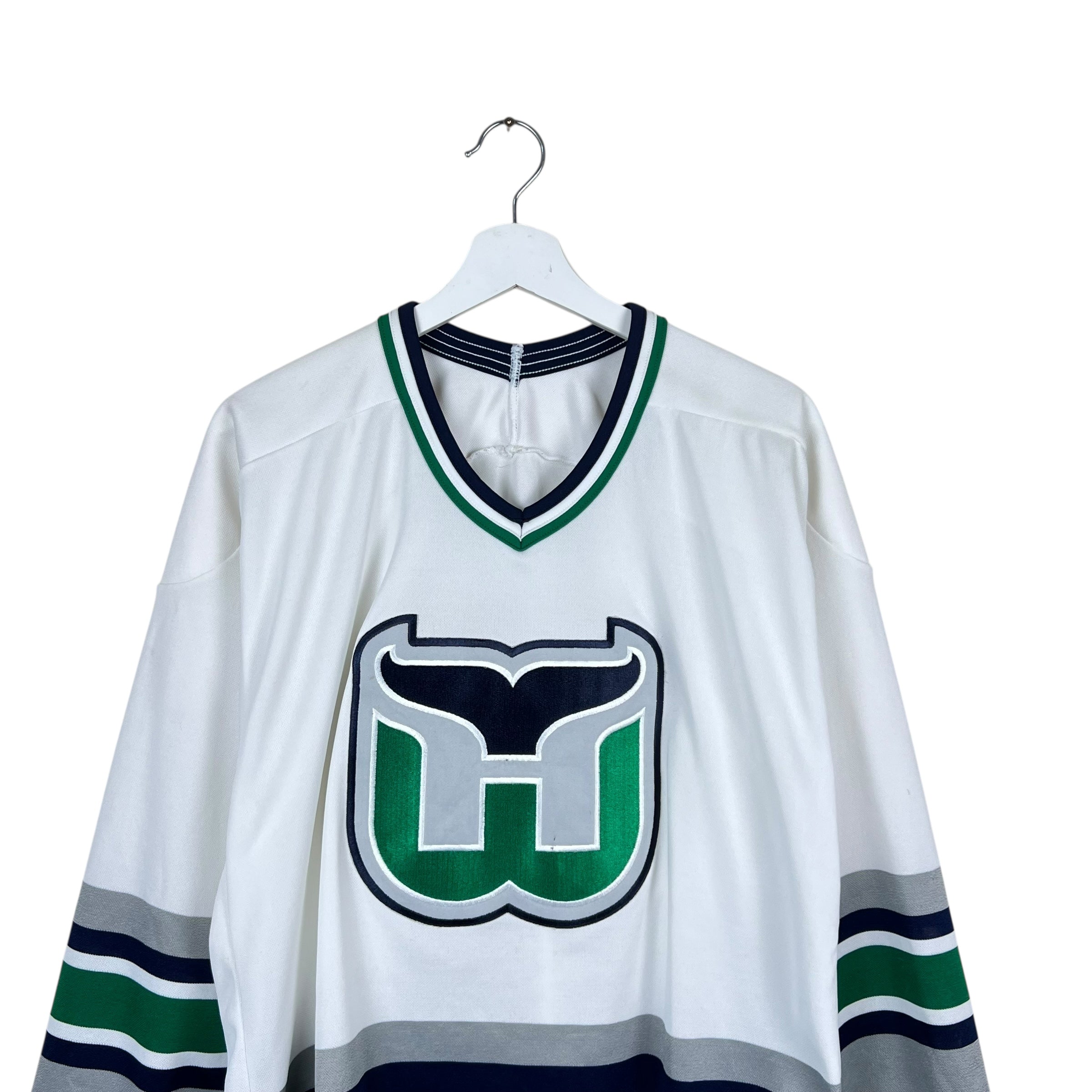 Vintage CCM Hartford Whalers Blank Home Jersey