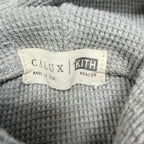 Kith x Calux Waffle Hoodie Grey
