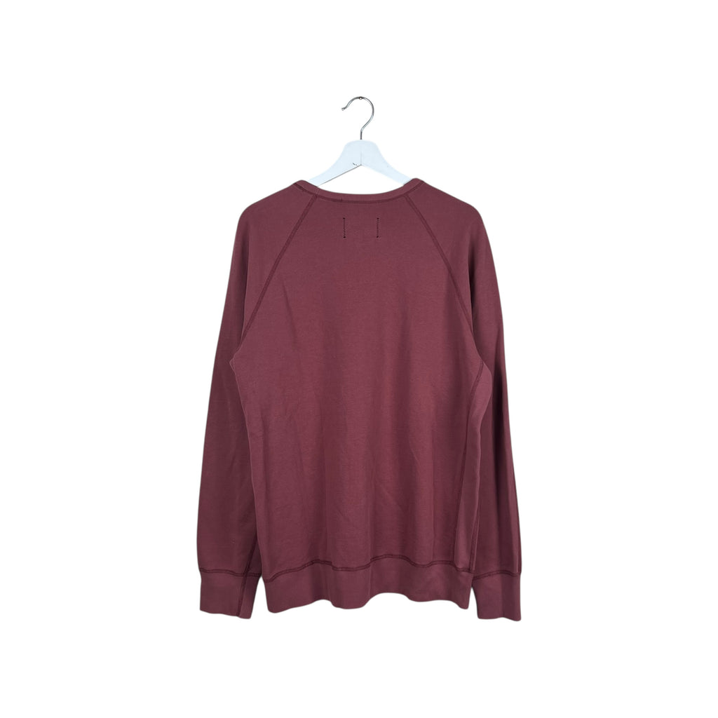 Reigning Champ Midweight Terry Crewneck Crimson