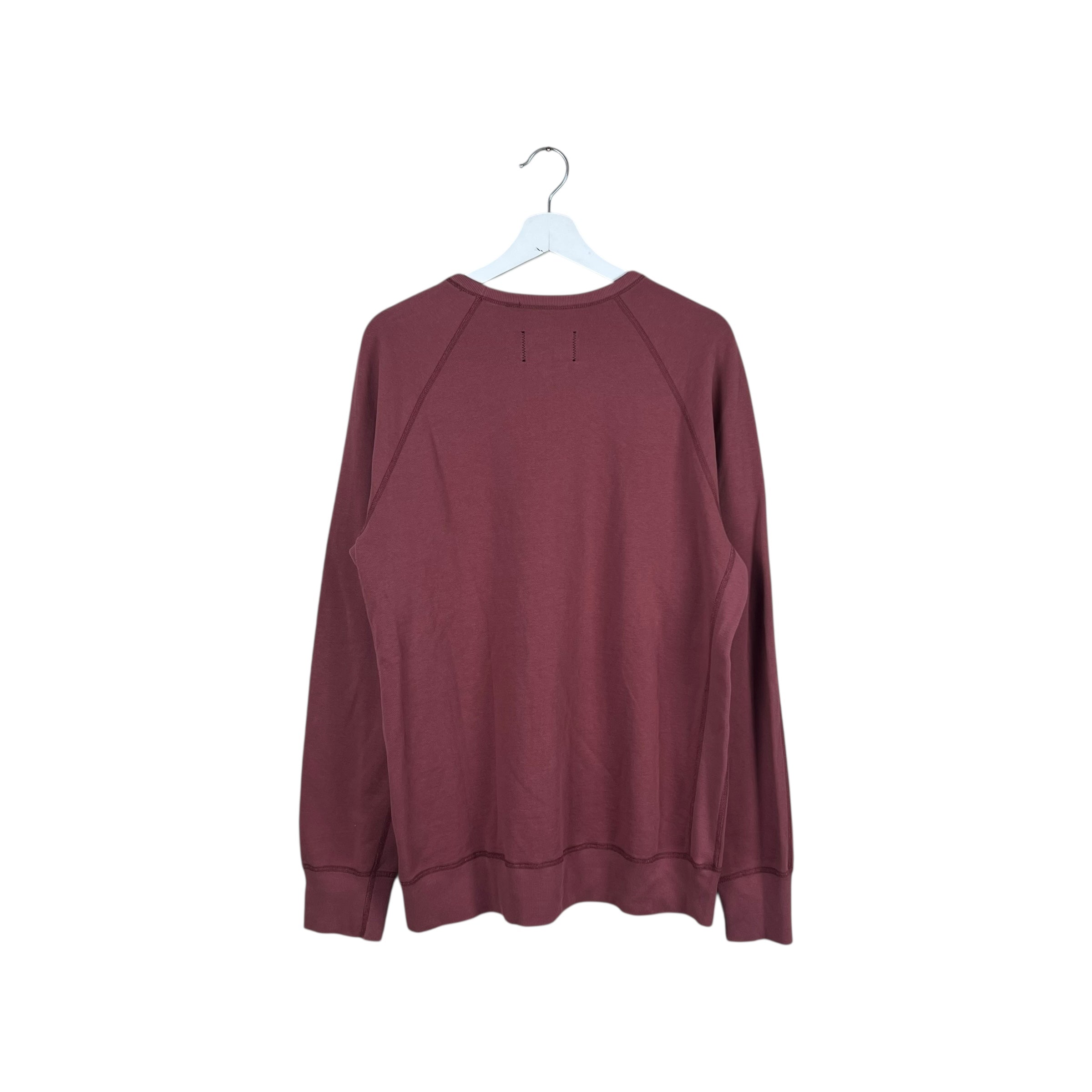Reigning Champ Midweight Terry Crewneck Crimson