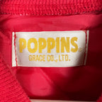 Vintage Mickey Mouse Face Print Bomber Jacket Red