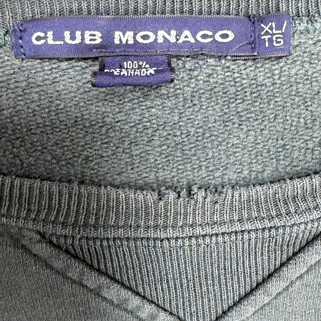 Vintage Club Monaco Crest Logo Crewneck Forest Green