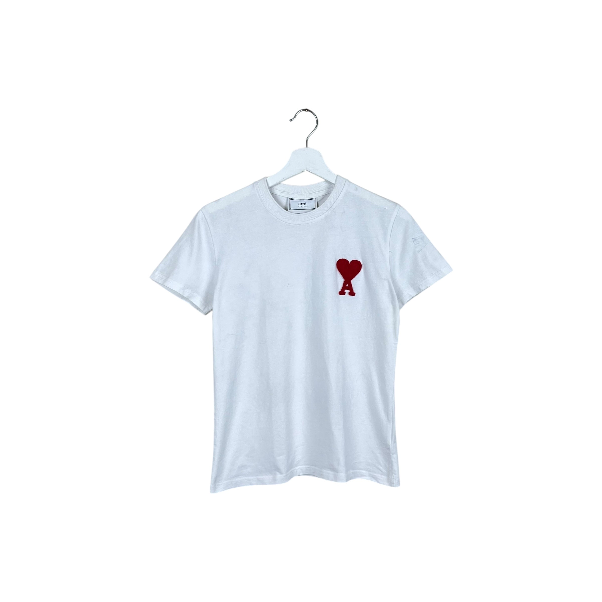Ami Paris Women’s Lace Heart Tee White