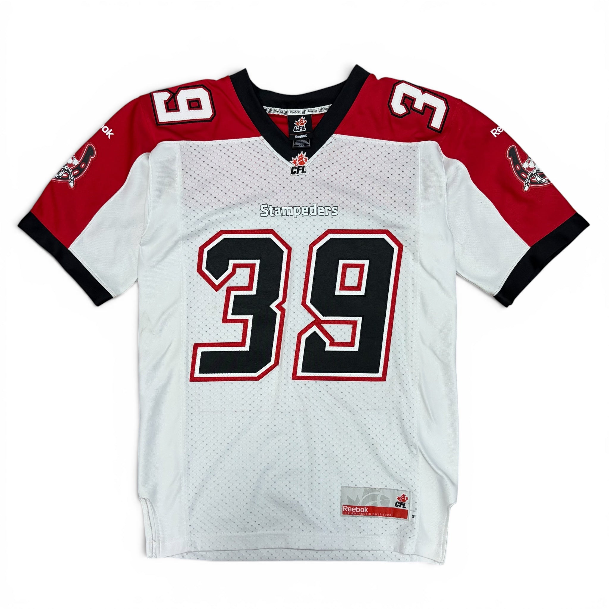 Vintage Reebok CFL Calgary Stampeders Charleston Hughes Home Jersey