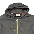Thom Browne 4 Bar Zip Up Hoodie Black