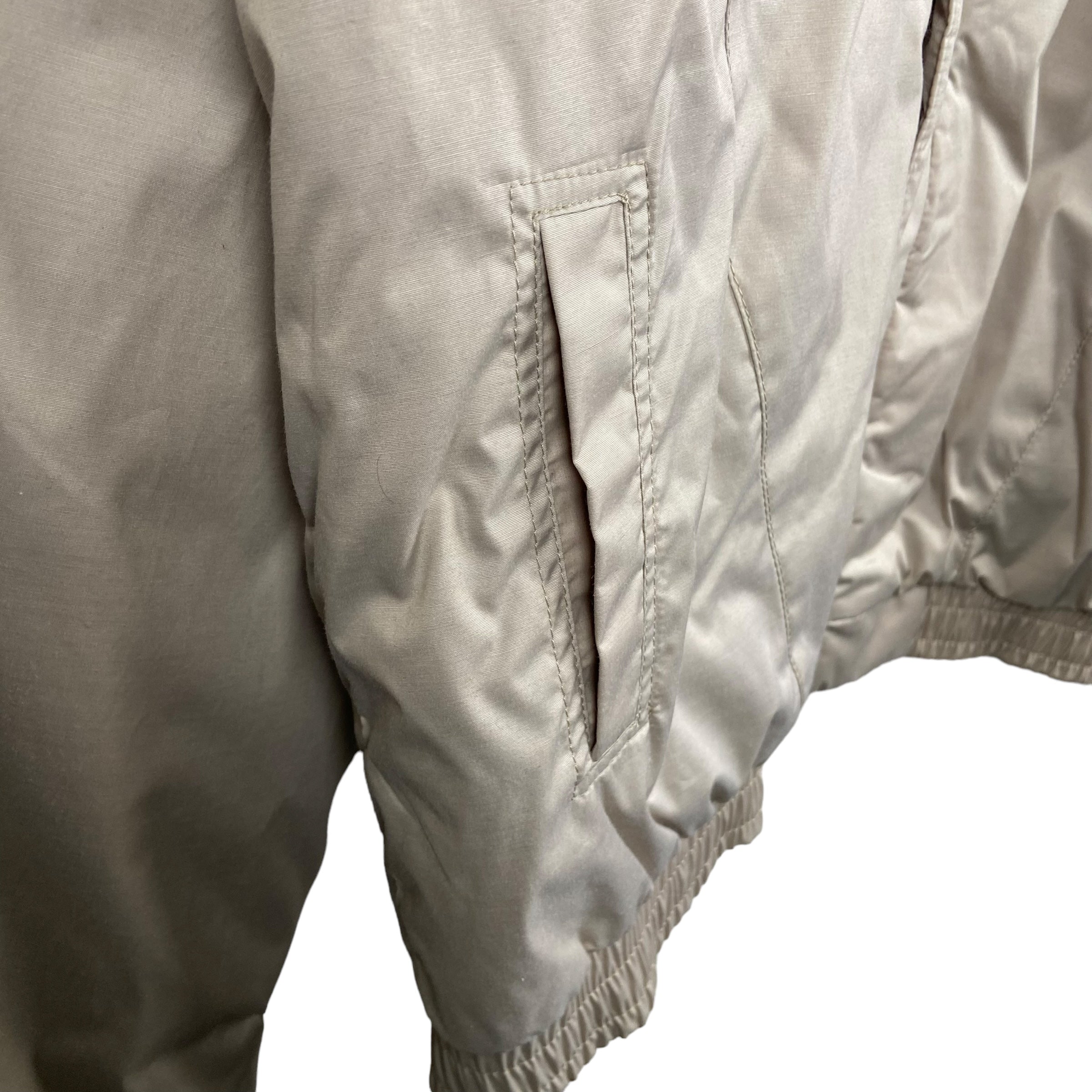 Vintage 80s ID Double Layered Bomber Jacket Tan