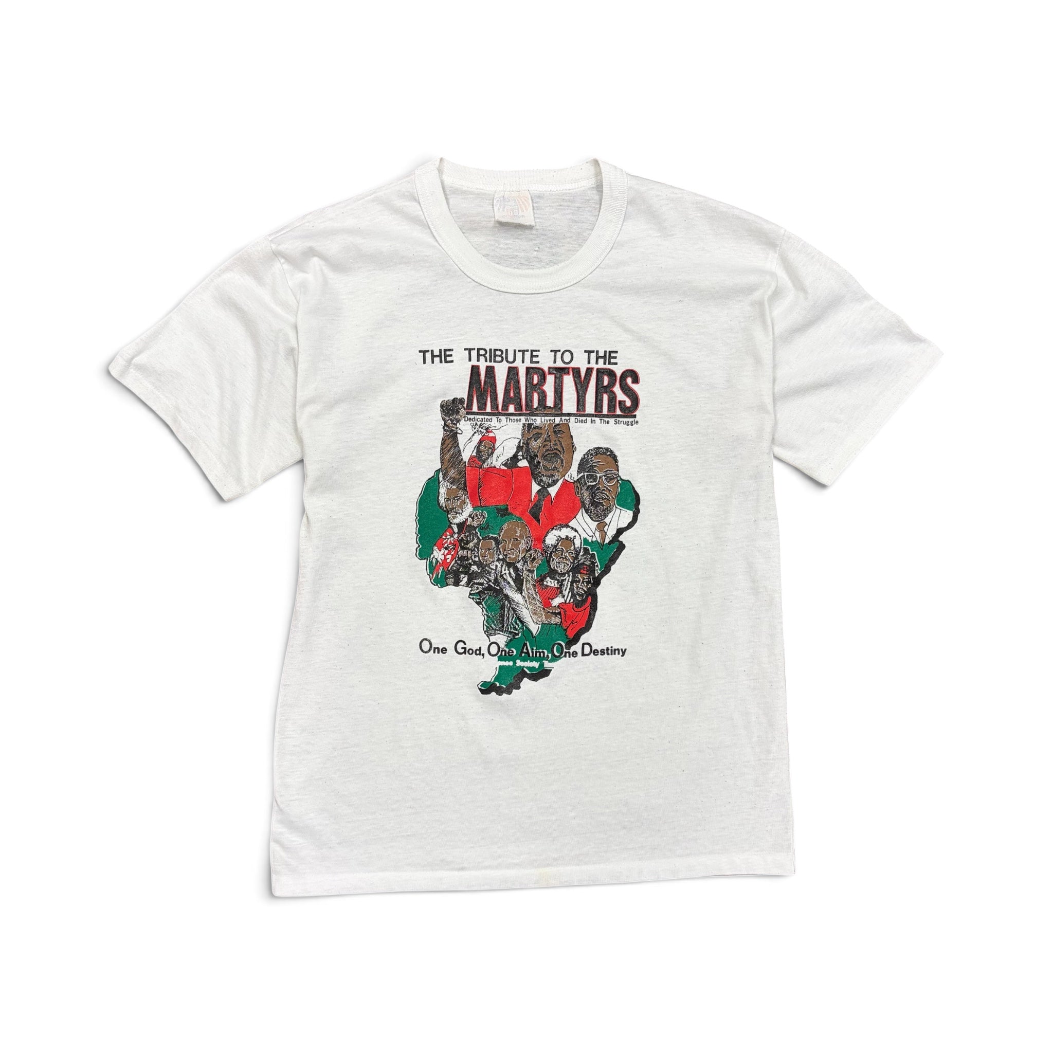 Vintage “Tribute to the Martyrs” African Symbolism Tee White
