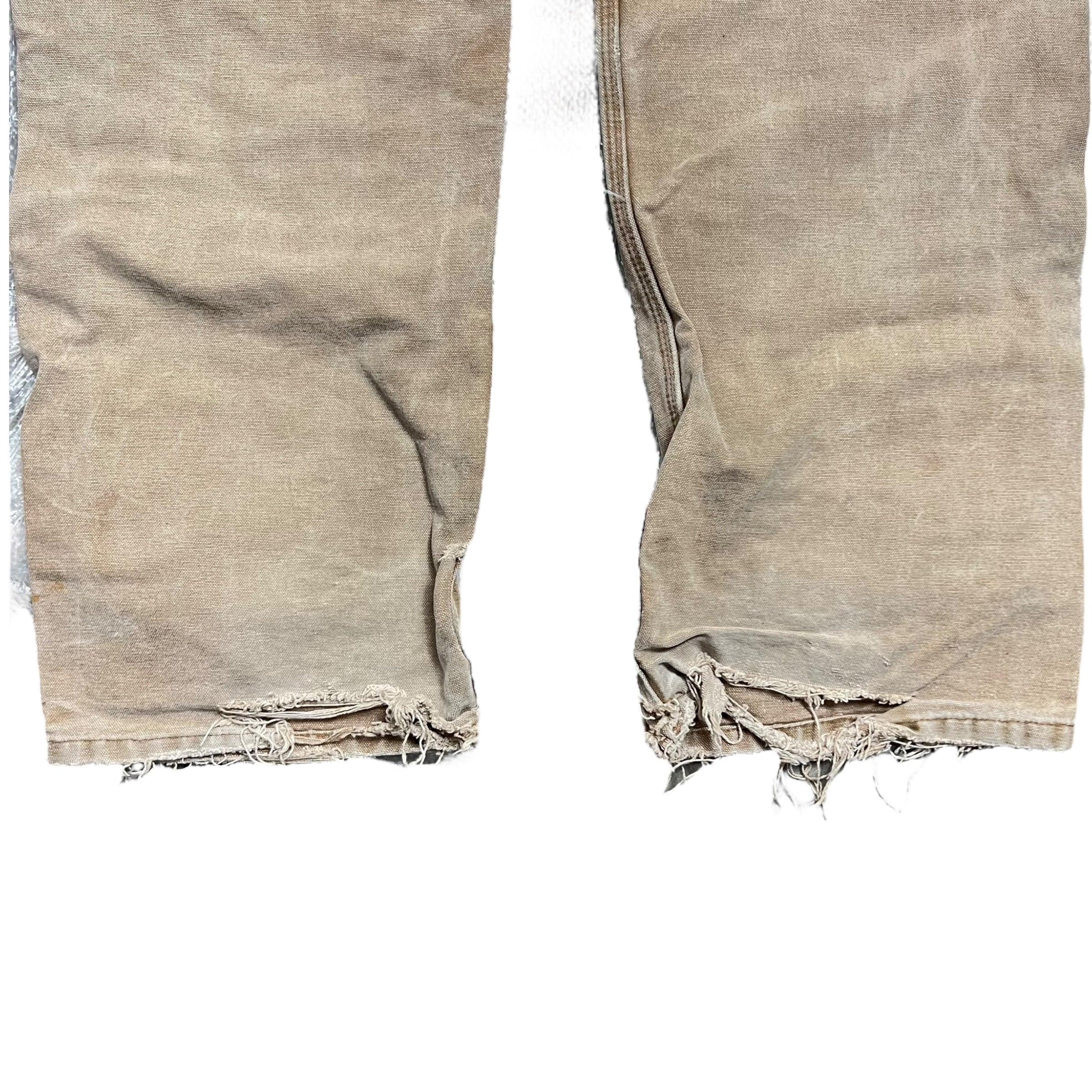 Vintage Carhartt Original Fit Double Knee Carpenter Pants Beige