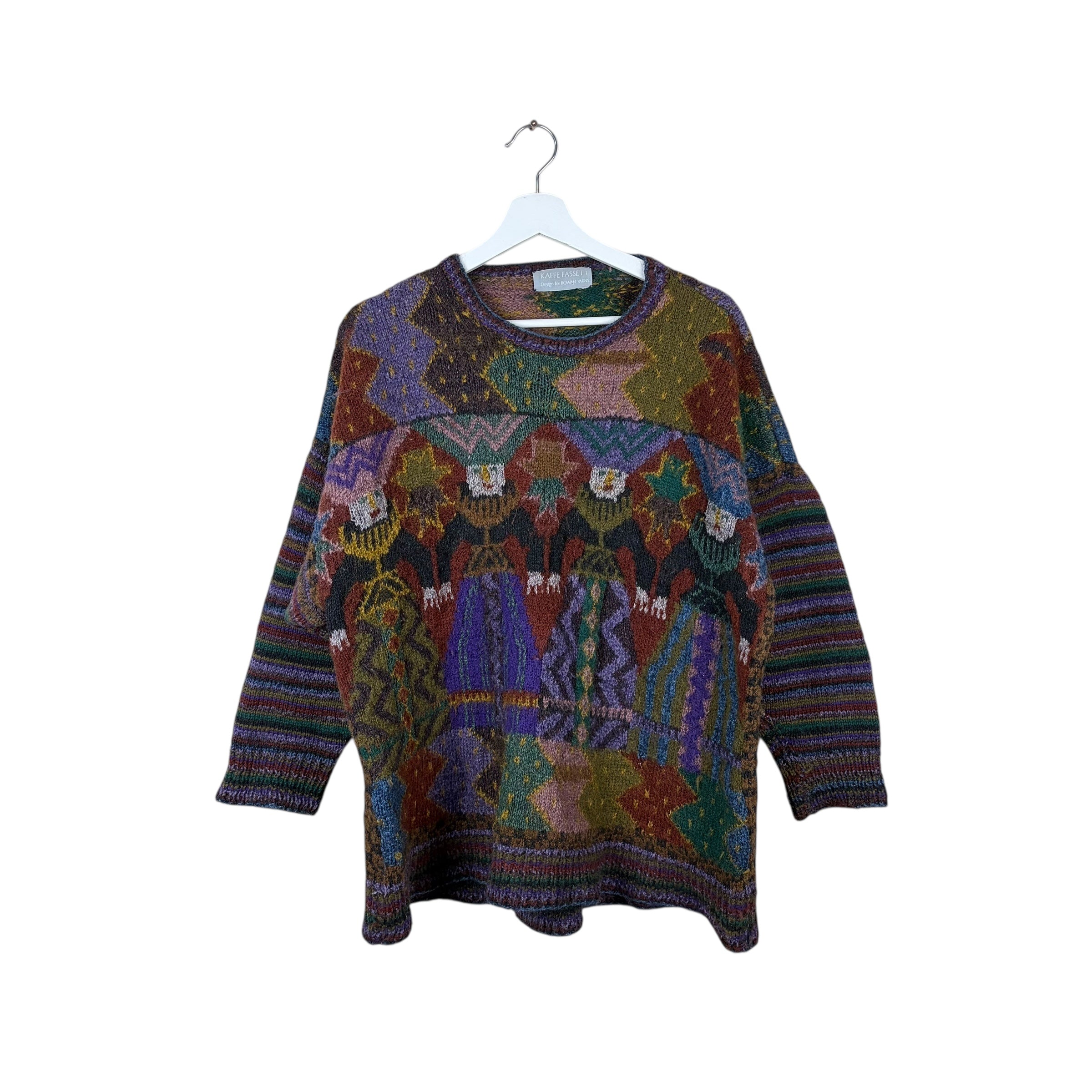 Vintage Kaffe Fassett Ladies Dress Print Knit