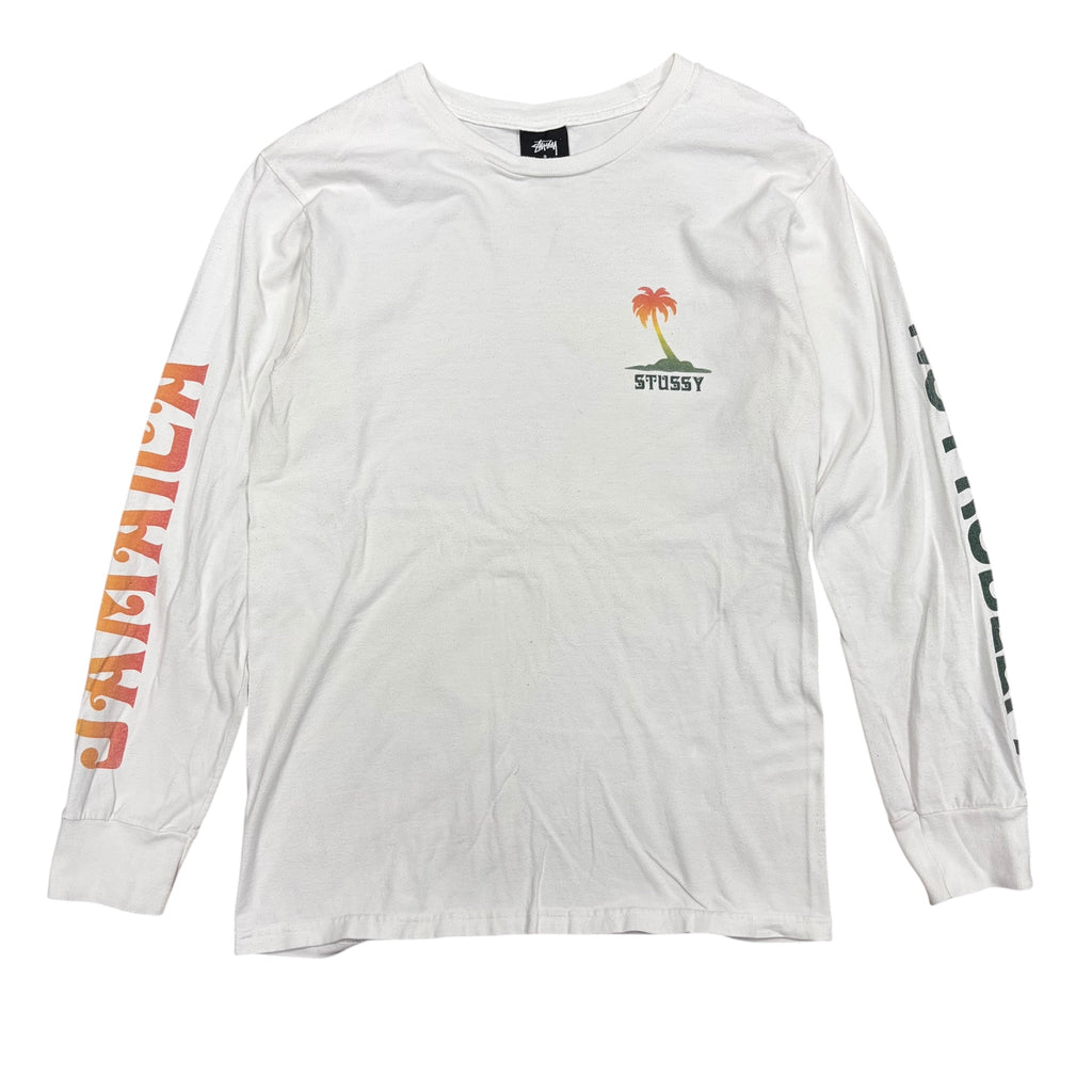Stussy Jamaica No Problem Longsleeve White