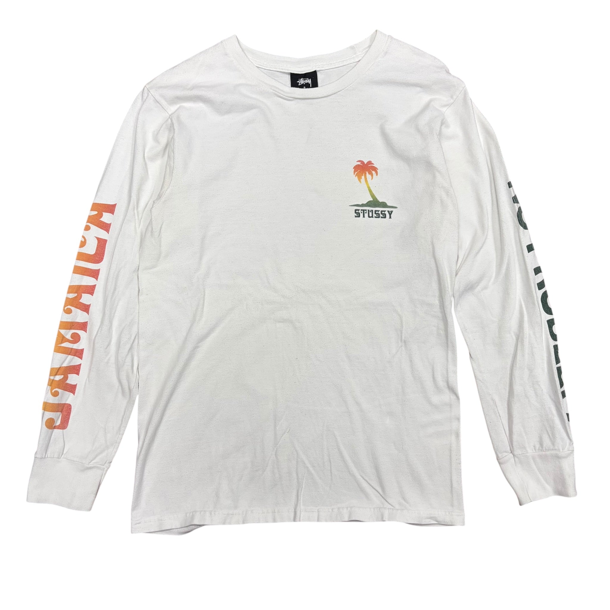 Stussy Jamaica No Problem Longsleeve White