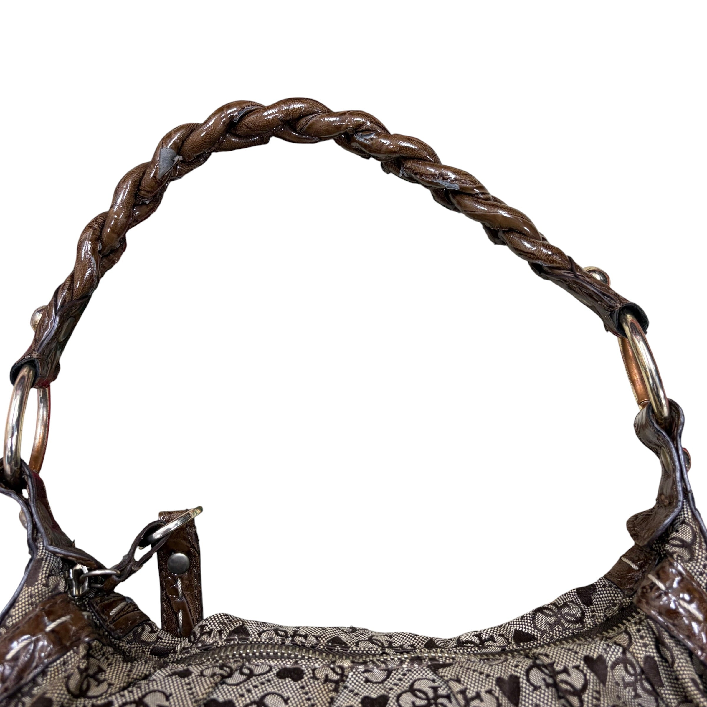Vintage Guess Metal Buckle Bag Brown