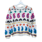 Vintage IZOD Women’s Multi Pattern Knit White