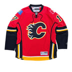 2007 Reebok Calgary Flames Rene Bourque Signed Away Jersey