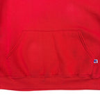 Vintage 80s Russell Athletic Blank Pullover Hoodie Red