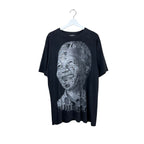 Vintage Nelson Mandela Big Face Tee Faded Black