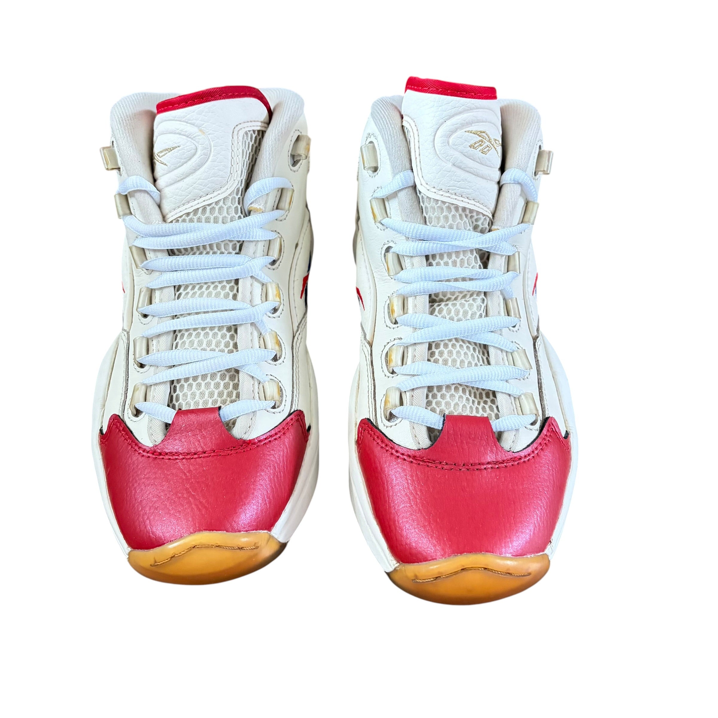 Reebok Question Mid White Red Blue