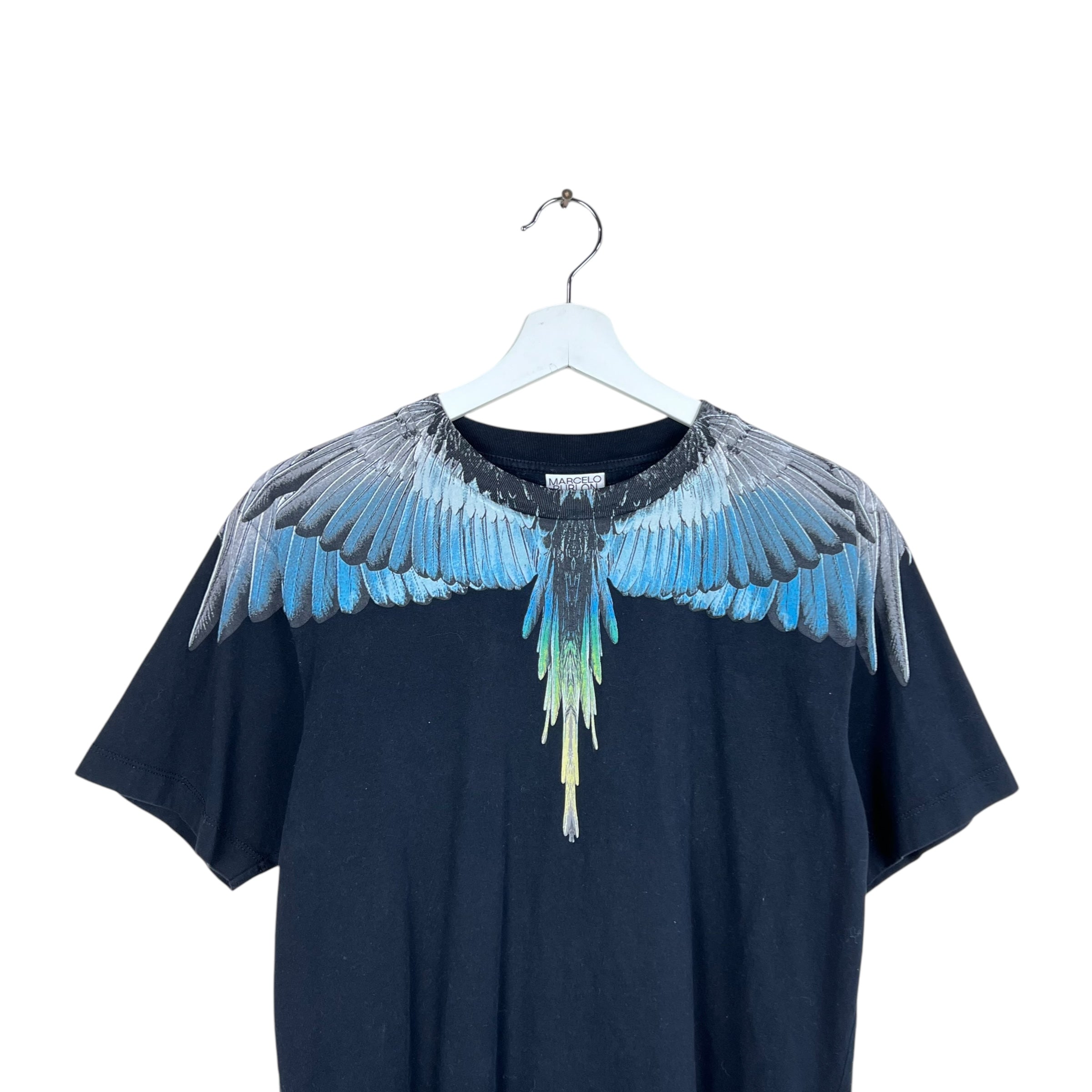 Marcelo Burlon Wings Tee Black/Blue