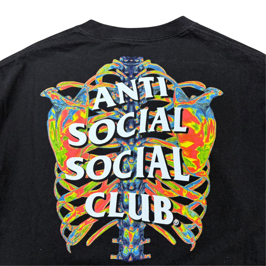 Anti Social Social Club Thermal Skeleton Tee Black