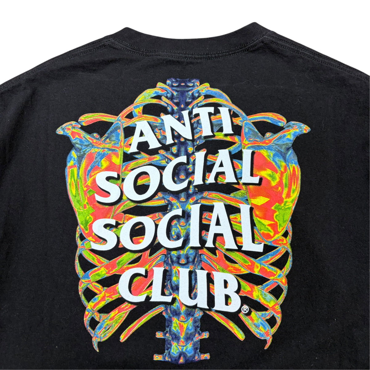 Anti Social Social Club Thermal Skeleton Tee Black