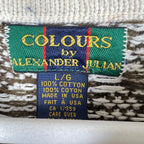 Vintage Colours By Alexander Julian Multi Pattern Stripe Knit