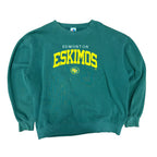 Vintage Bulletin CFL Edmonton Eskimos Spellout Crewneck Green