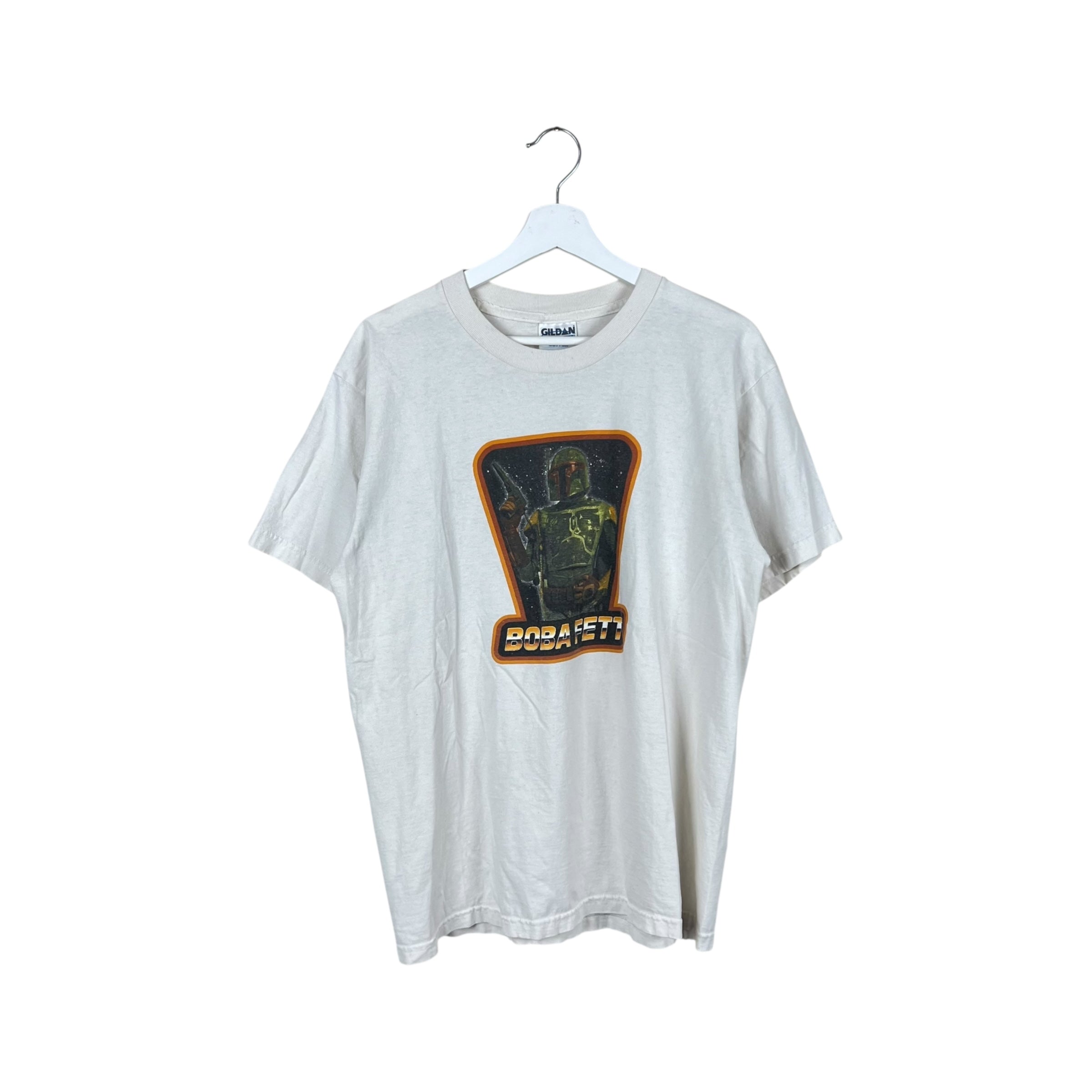 Vintage Star Wars Boba Fett Graphic Tee White