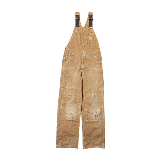Vintage Carhartt Straight Fit Overalls Thrashed Tan