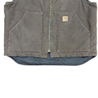 Vintage Carhartt Quilt Lined Canvas Vest Brown