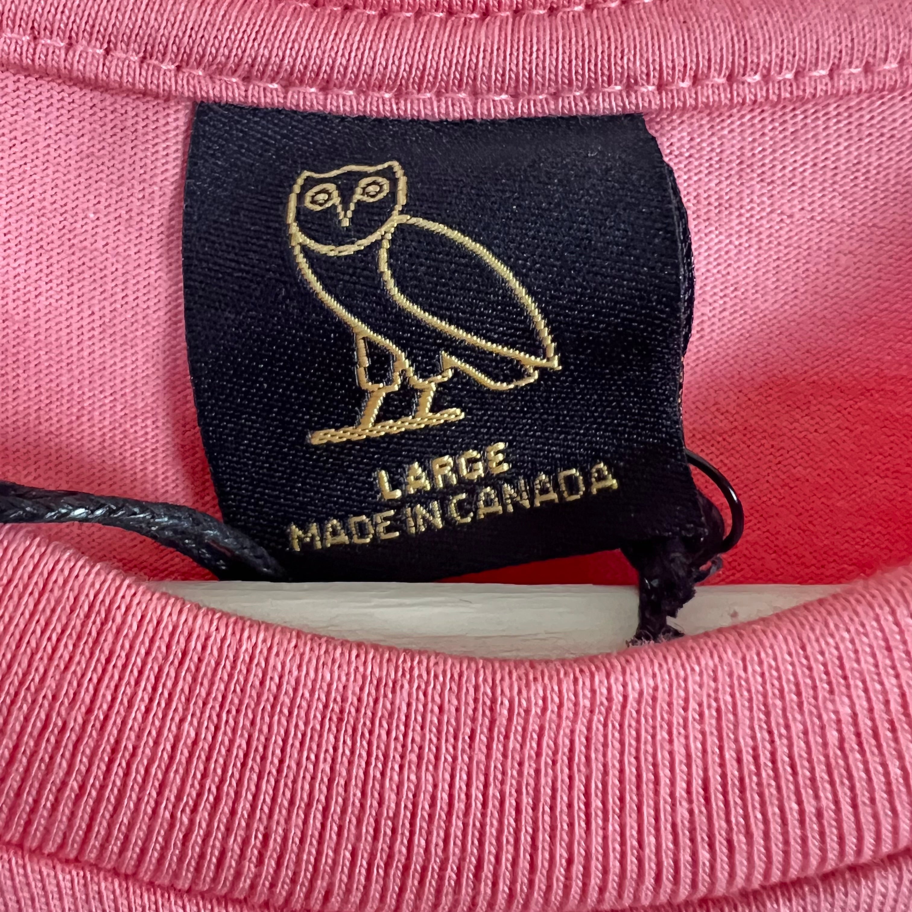 OVO Pom Pom Marigold Crest Rainbow Tee Pink