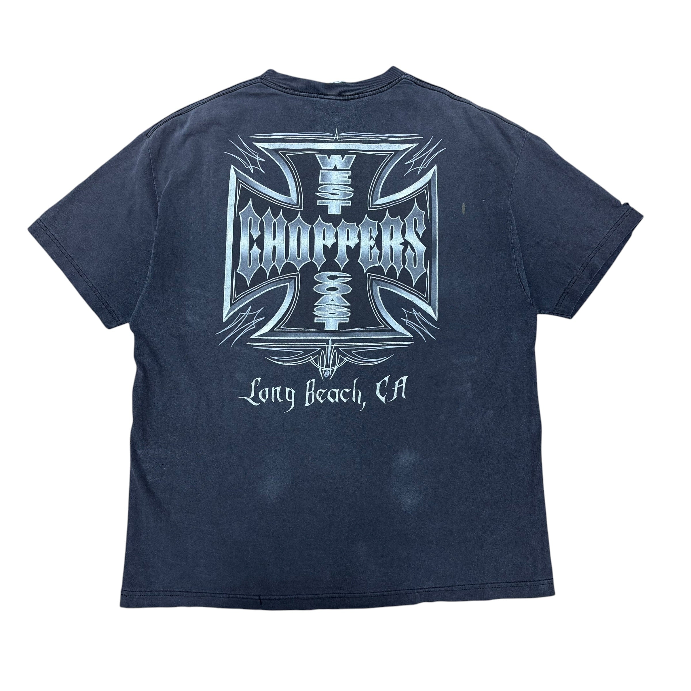 Vintage West Coast Choppers Long Beach CA Faded Black/Grey