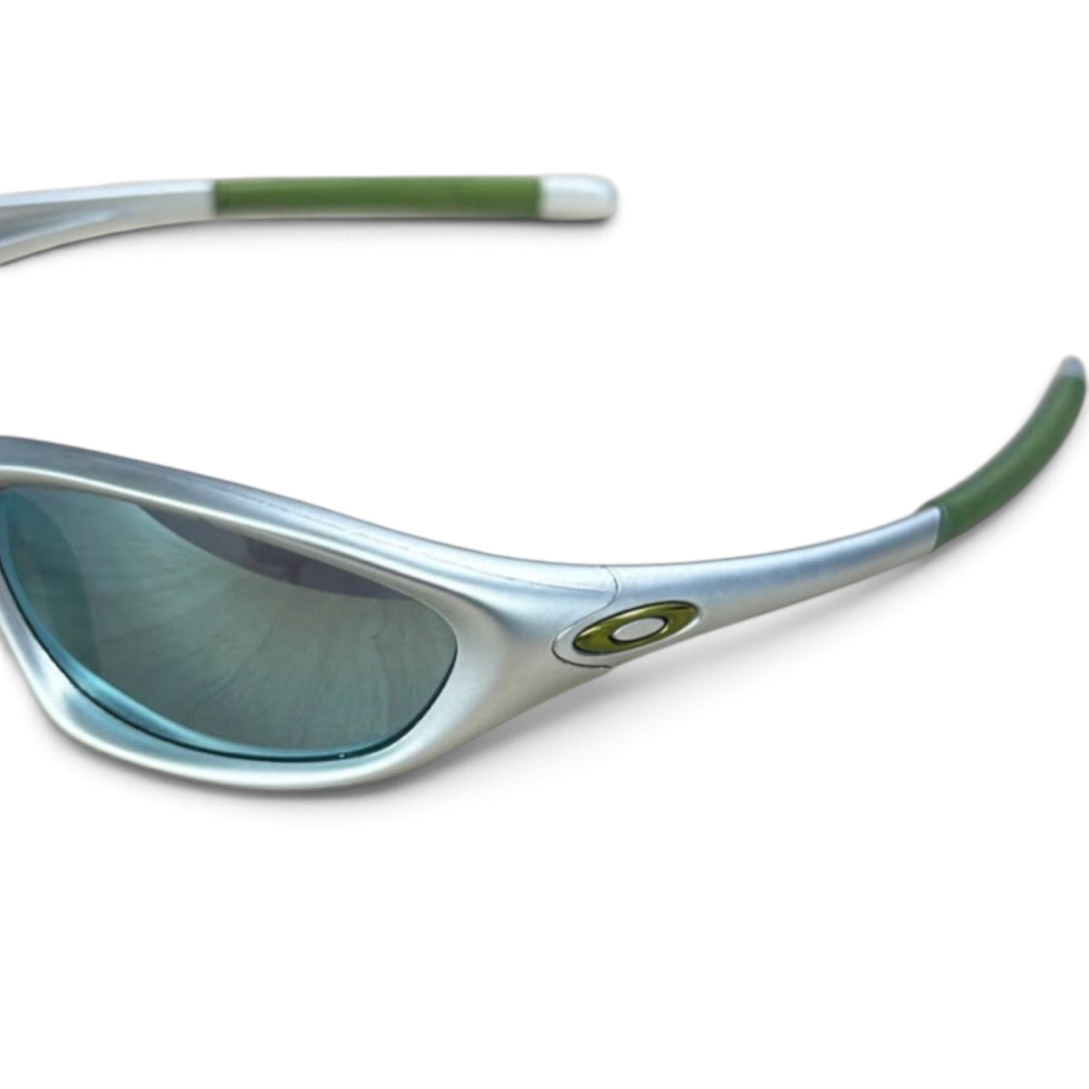 Oakley XX Twenty Iridium Sunglasses Silver/Emerald