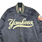 Vintage Majestic MLB New York Yankees Embroidered Satin Bomber Jacket