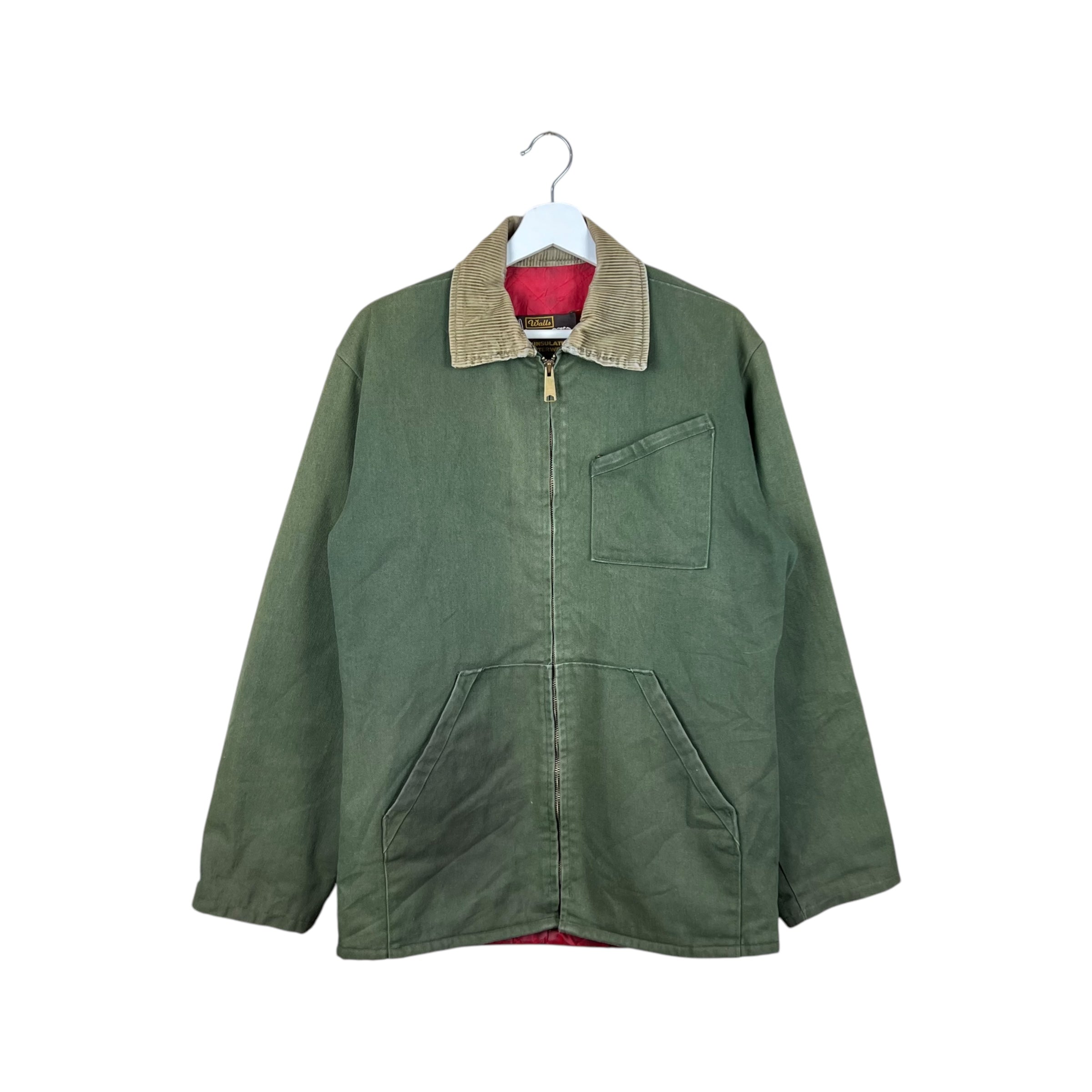 Vintage Walls Insulated Outerwear Work Jacket Olive Green