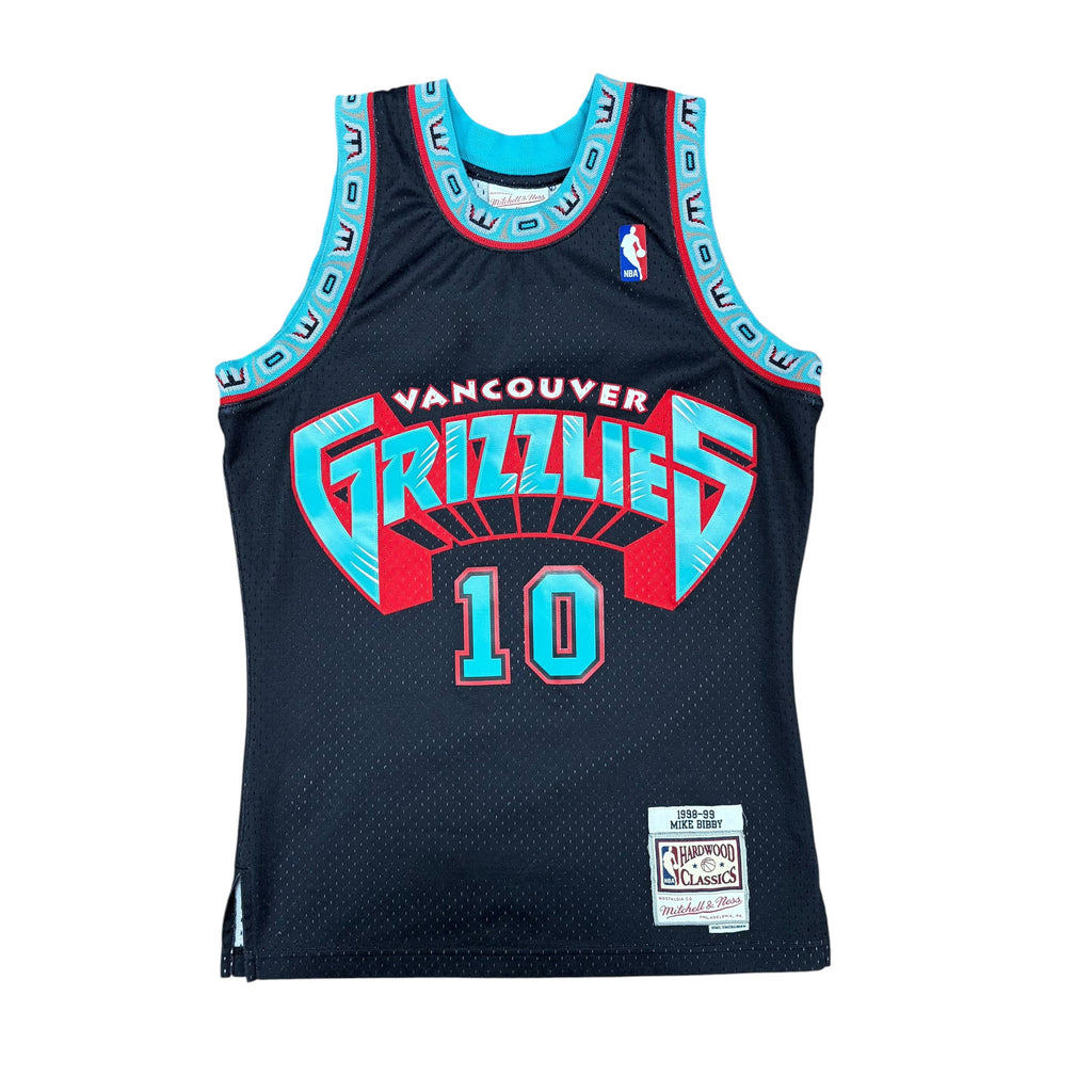 Vintage Mitchell & Ness NBA Vancouver Grizzlies Mike Bibby Classic Jersey Black