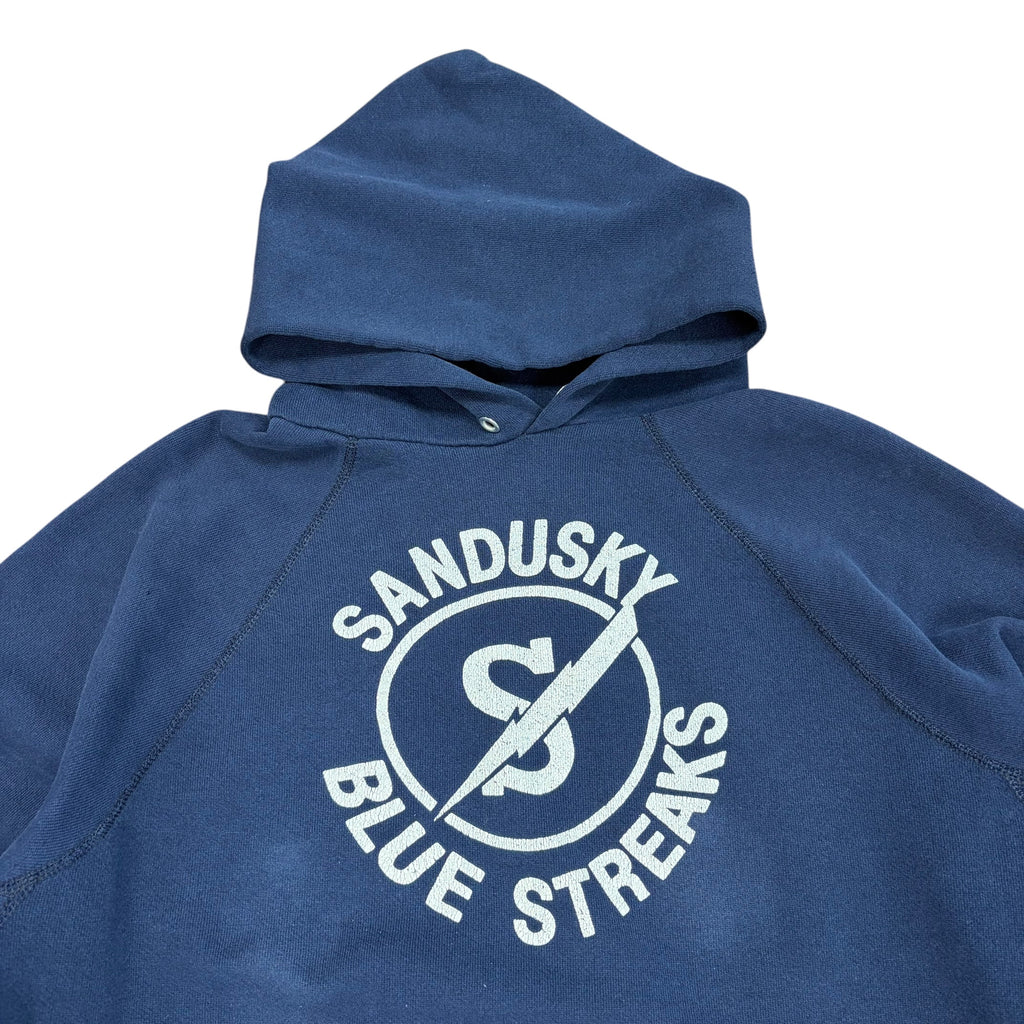 Vintage 70’s Discus Athletic “Sandusky Blue Streaks” Hoodie Navy