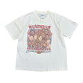 Vintage Pro Player NBA Chicago Bulls 5-Time Champs Tee White
