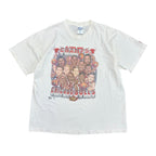 Vintage Pro Player NBA Chicago Bulls 5-Time Champs Tee White