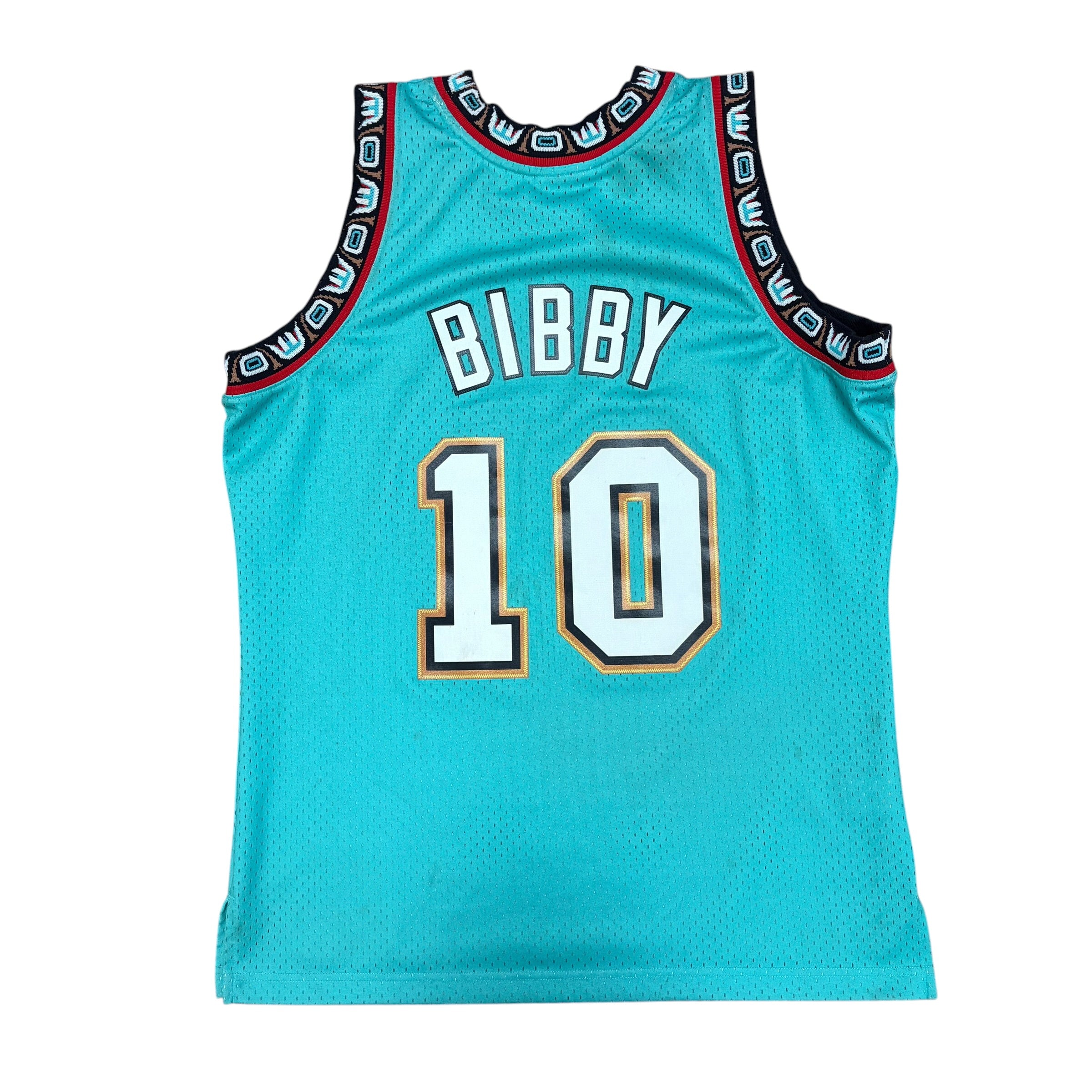 Vintage Mitchell & Ness NBA 1998 Vancouver Grizzlies Mike Bibby Jersey Teal