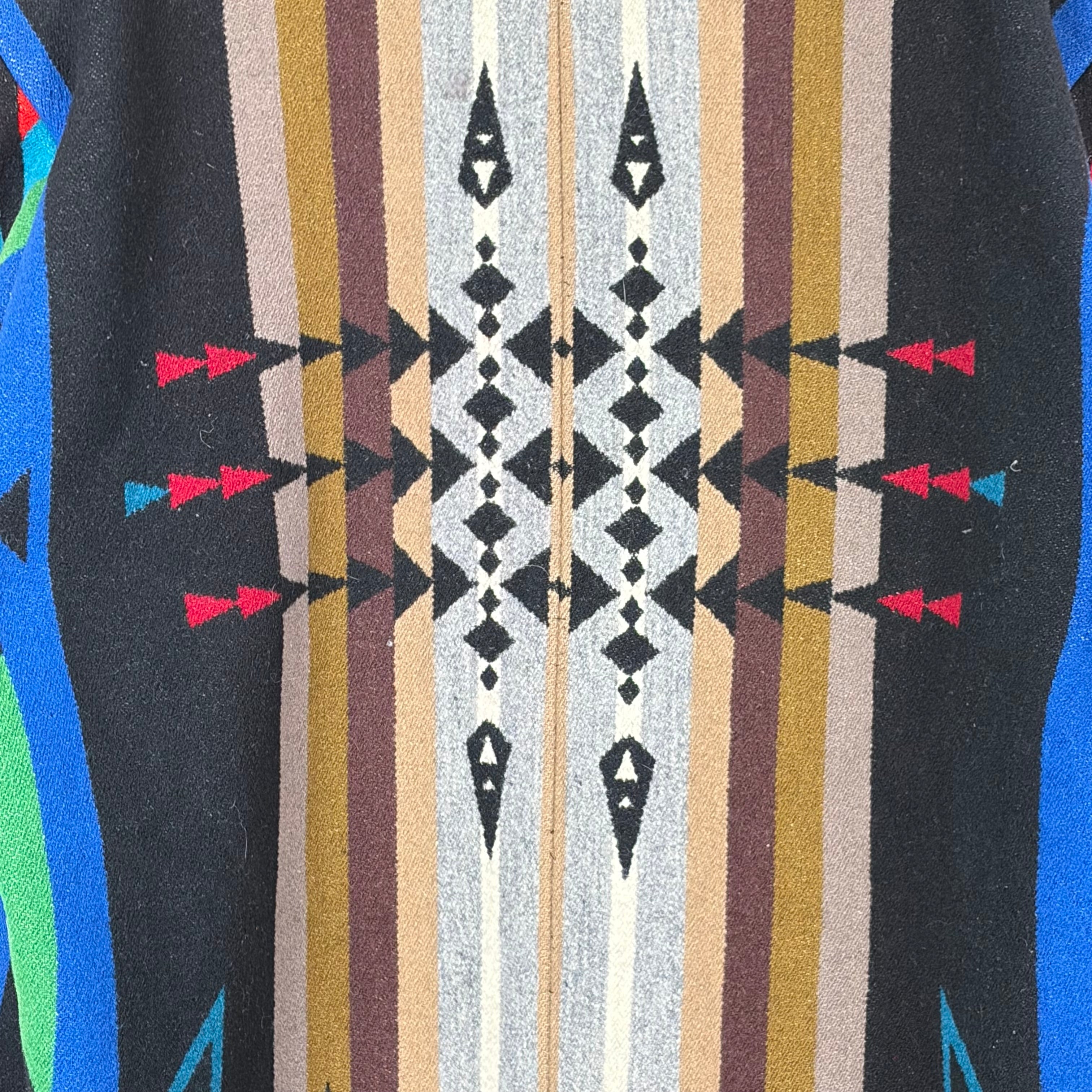 Vintage Wool Navajo Western Pattern Button Up Jacket
