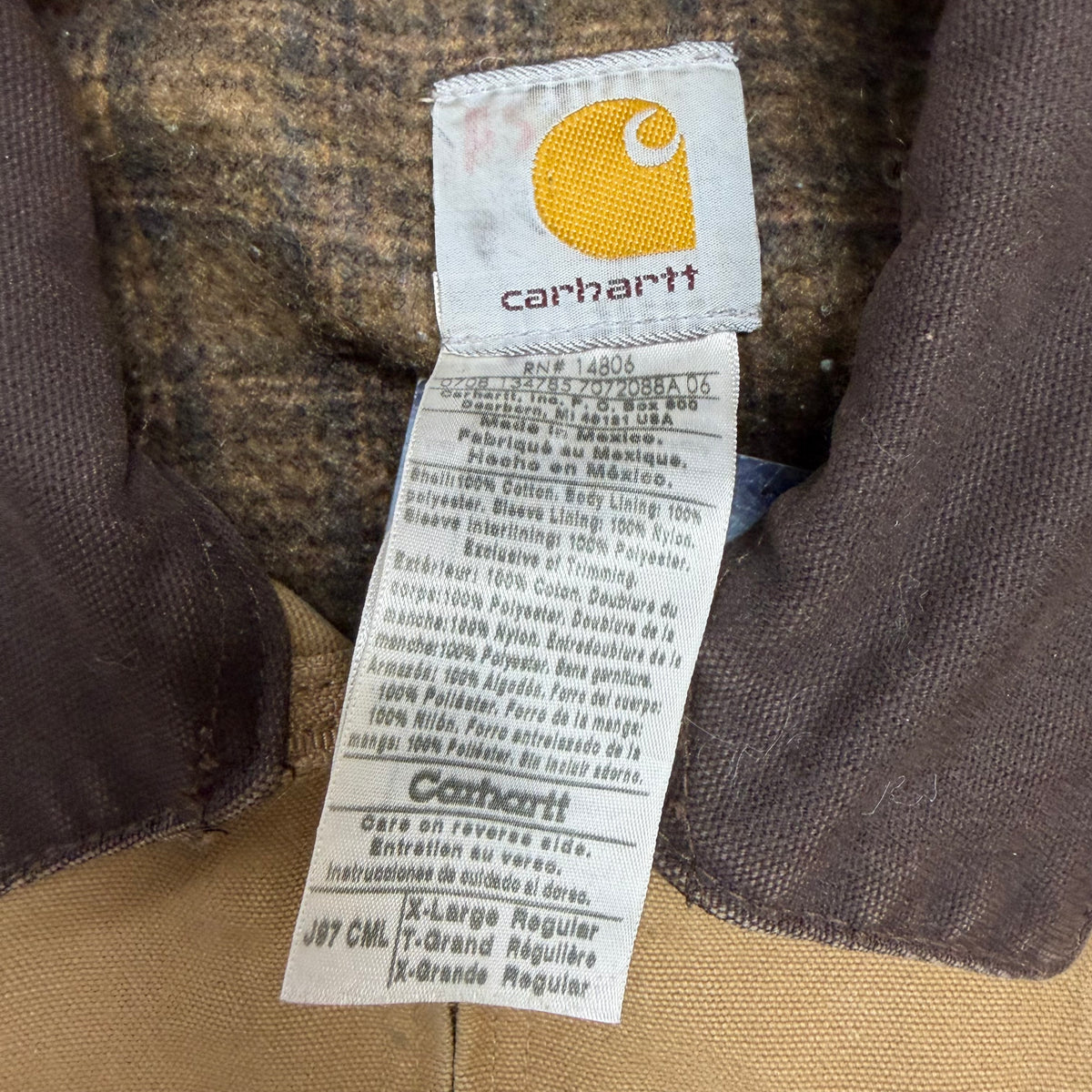 Vintage Carhartt J97 CML Detroit Jacket Caramel