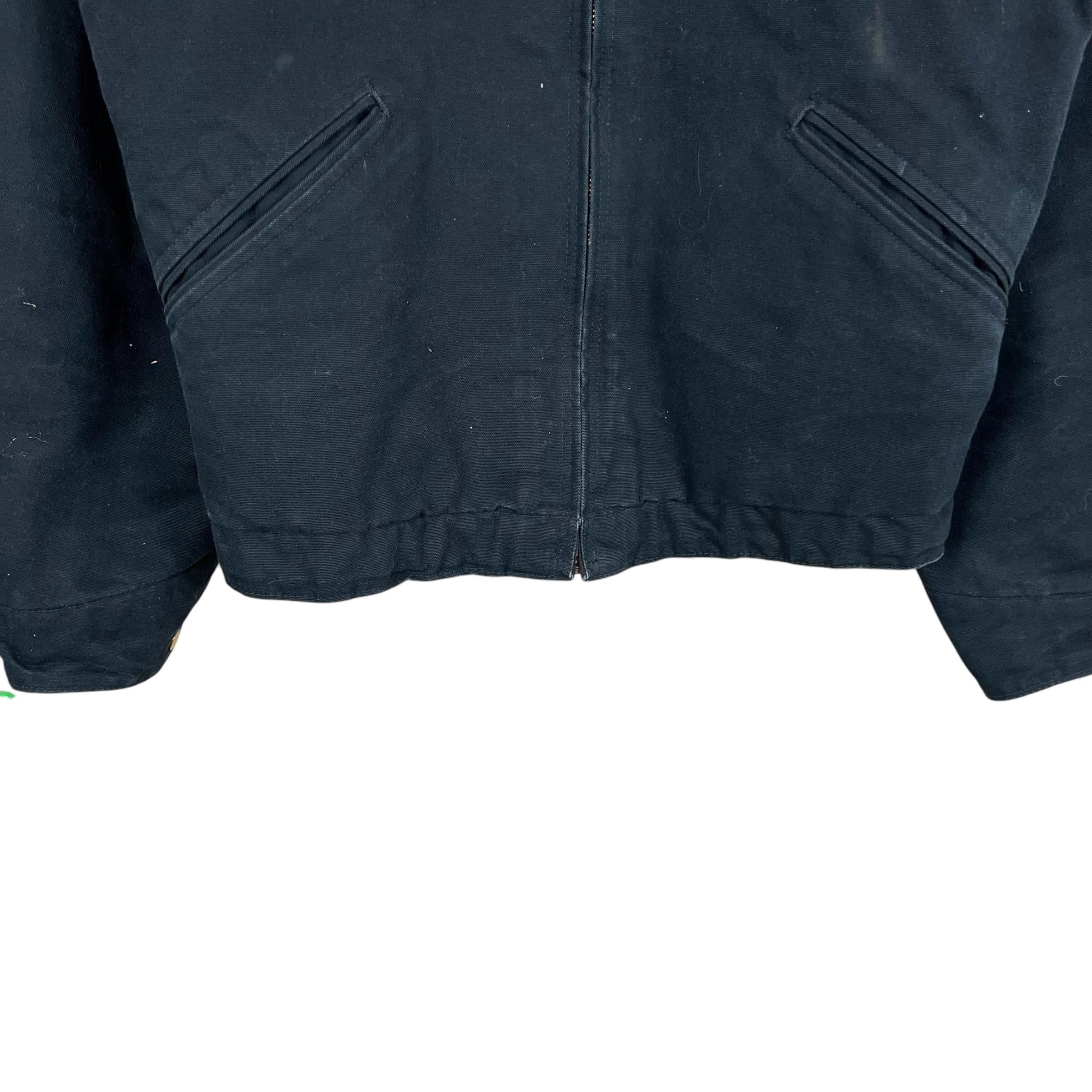 Vintage Carhartt Blanket Lined Detroit Jacket Jet Black