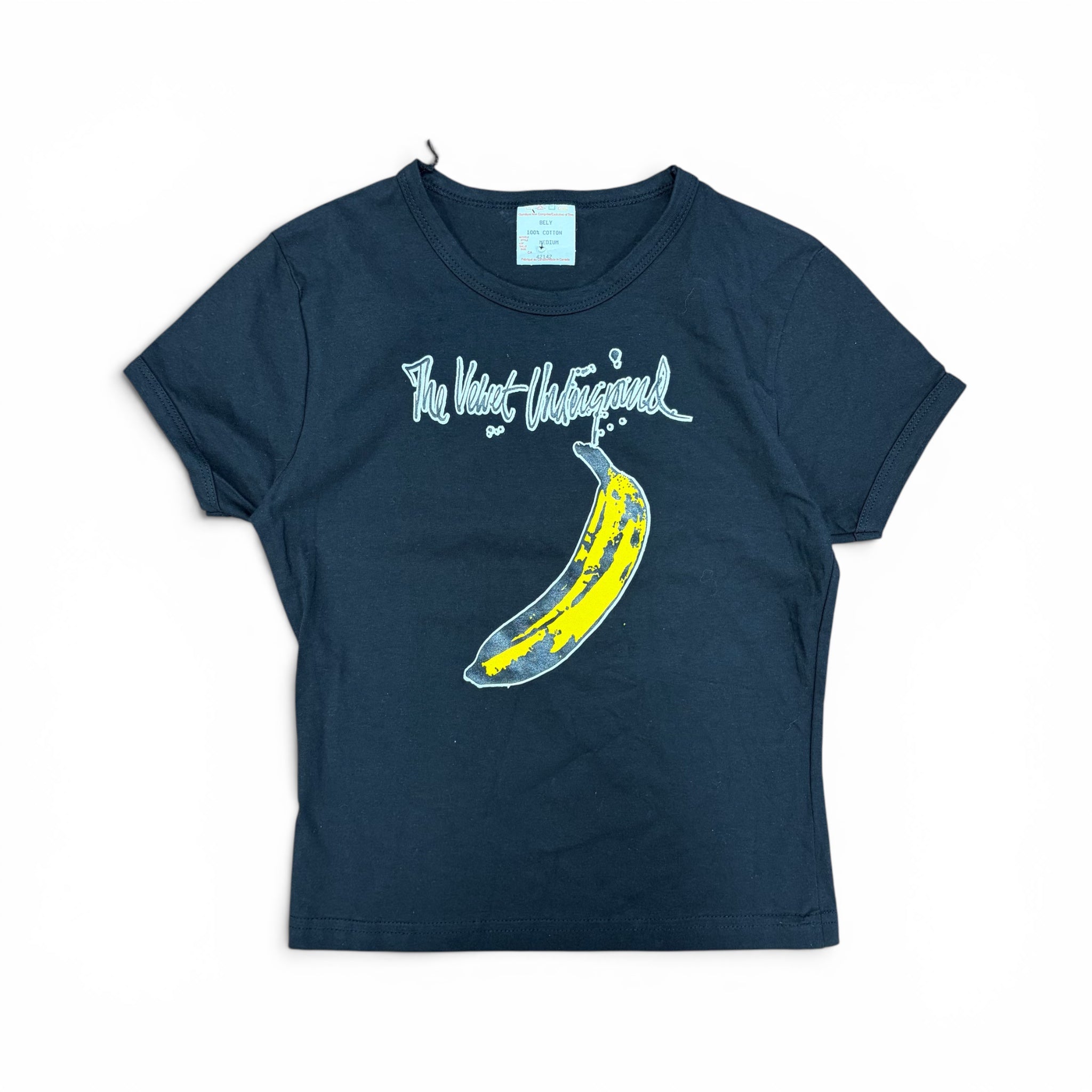 Vintage Women’s The Velvet Underground Ringer Tee Black