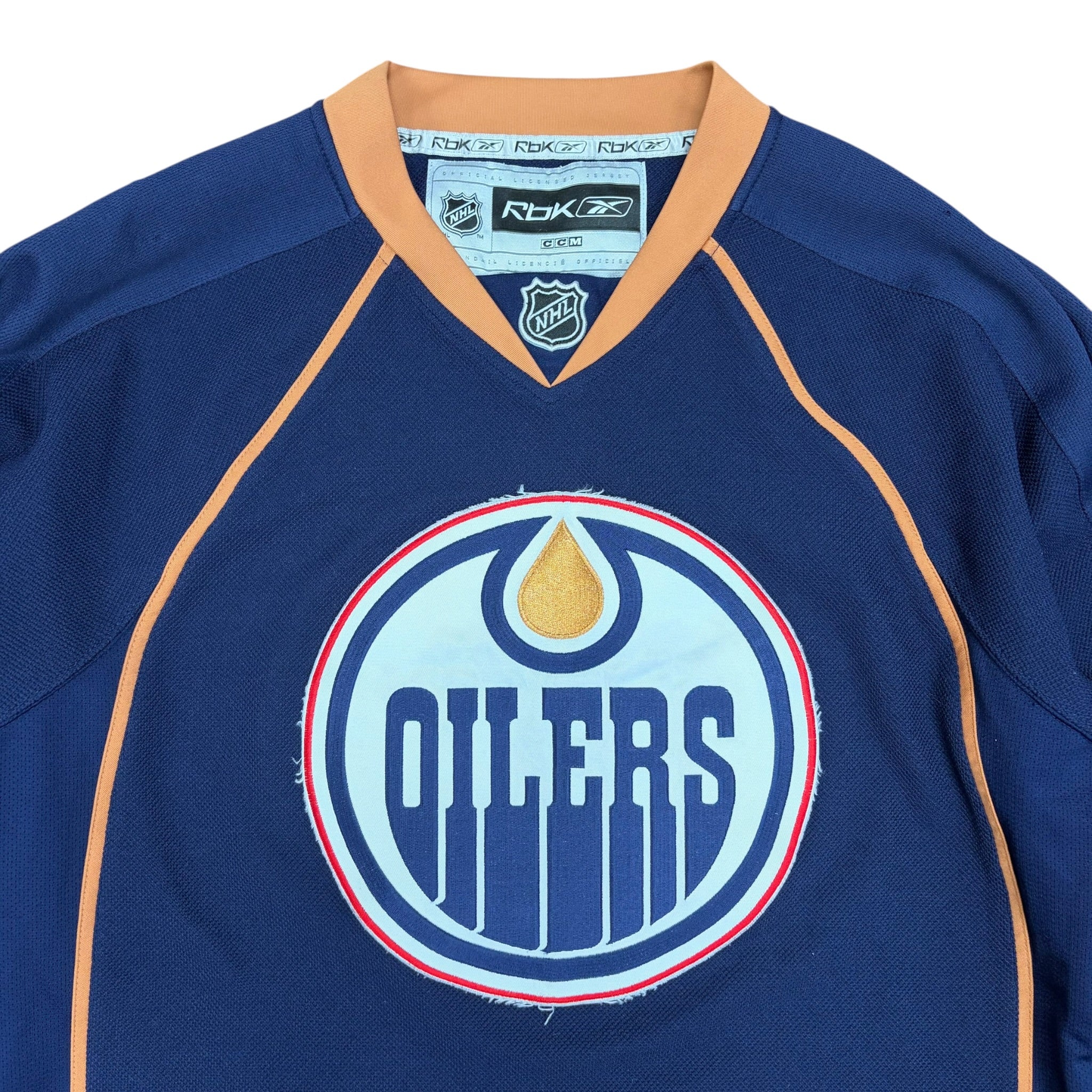 Vintage Reebok NHL Edmonton Oilers Taylor Hall Away Jersey
