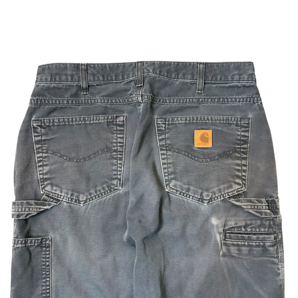 Vintage Carhartt Loose Fit Carpenter Pants Faded Black