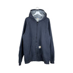 Vintage Carhartt Fleece Lined Full Zip Hoodie Black